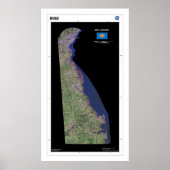 Delaware From Space Poster ポスター (正面)