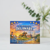 Delaware Greetings Postcard  ポストカード (スタンド正面)