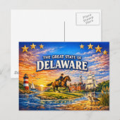Delaware Greetings Postcard  ポストカード (正面/裏面)
