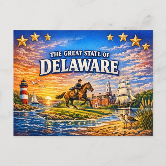 Delaware Greetings Postcard  ポストカード (正面)