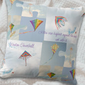 Delaware Kites Throw Pillow – Inspirational Quote  クッション