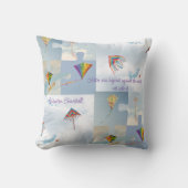 Delaware Kites Throw Pillow – Inspirational Quote  クッション (正面)