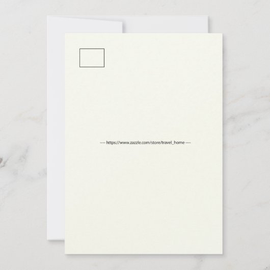 Delaware Map 5x7 Big Postcard 招待状 (裏面)