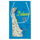 Delaware Map Small Gift Bag スモールペーパーバッグ (裏面)