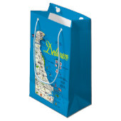 Delaware Map Small Gift Bag スモールペーパーバッグ (正面アングル)