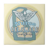 Delaware Nurse Caduceus Tile タイル (正面)