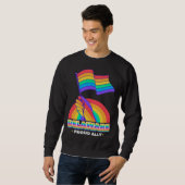 Delaware Proud Ally Pride Month LGBTQ LGBT Communi スウェットシャツ (正面フル)