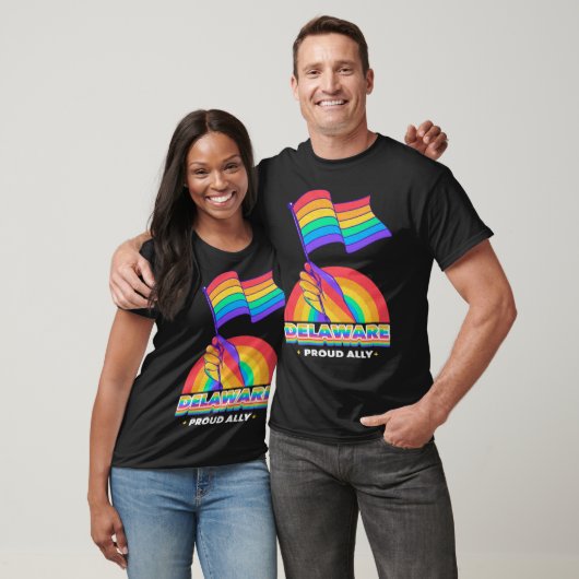 Delaware Proud Ally Pride Month LGBTQ LGBT Communi Tシャツ (ユニセックス)