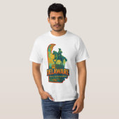 Delaware State Artistic T-Shirt – Oil Paint... Tシャツ (正面フル)