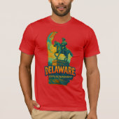 Delaware State Artistic T-Shirt – Oil Paint... Tシャツ (正面)