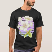 Delaware State Flower Peach Blossom Sticker Oversi Tシャツ (正面)