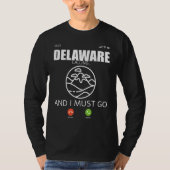 Delaware State Travel Camp Adventure Hiking Backpa Tシャツ (正面)