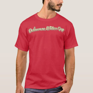 Delaware Water Gap T Retro Art Baseball Font Vinta Tシャツ