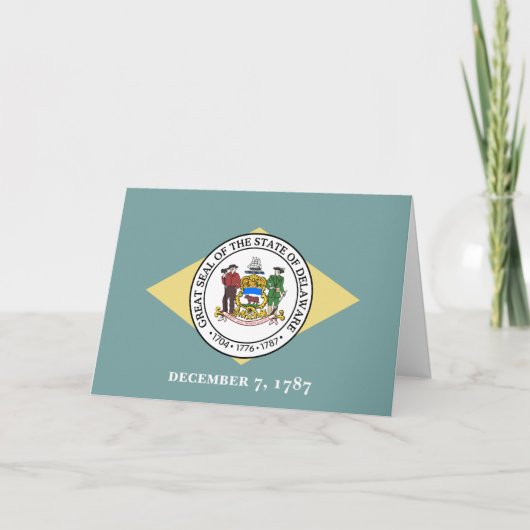 Delawarean Flag & Seal, Delaware カード (正面)