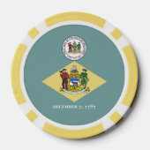 Delawarean Flag & Seal, Delaware ポーカーチップ (裏面)