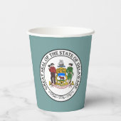 Delawarean Flag & Seal, Delaware 紙コップ (裏面)