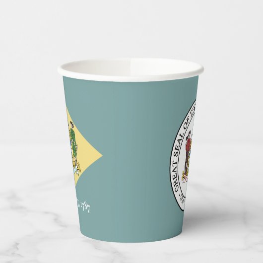 Delawarean Flag & Seal, Delaware 紙コップ (左)