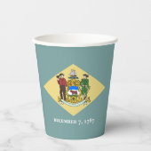 Delawarean Flag & Seal, Delaware 紙コップ (正面)