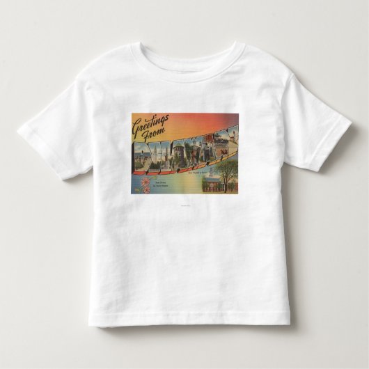 DelawareLargeの手紙ScenesDelaware トドラーTシャツ (正面)