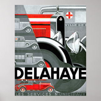 Delaye ~ヴィンテージ自動車広告 ポスター