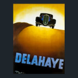 Delaye - Vintage Car Advertisement ポスター<br><div class="desc">1894年にEmile DelayeがフランスのToursで自動車製造会社を設立。彼の最初の車はベルト駆動で、またはツイン独身のシリンダのエンジンを持っていた。1900年、デラハ離れは会社だ。</div>