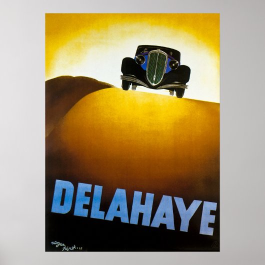 Delaye - Vintage Car Advertisement ポスター (正面)