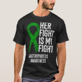 Delayed Gastric Emptying Her Fight Is My Fight Gas Tシャツ (正面)