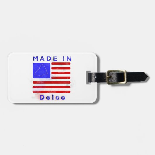 Delcoでカスタマイズ可能 ラゲッジタグ (正面横)