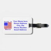 Delcoでカスタマイズ可能 ラゲッジタグ (裏面横)