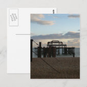 Delelict West Pier Brighton England ポストカード (正面/裏面)