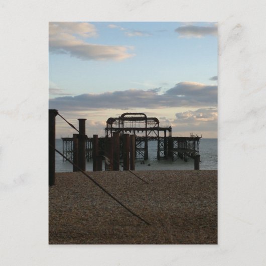 Delelict West Pier Brighton England ポストカード (正面)