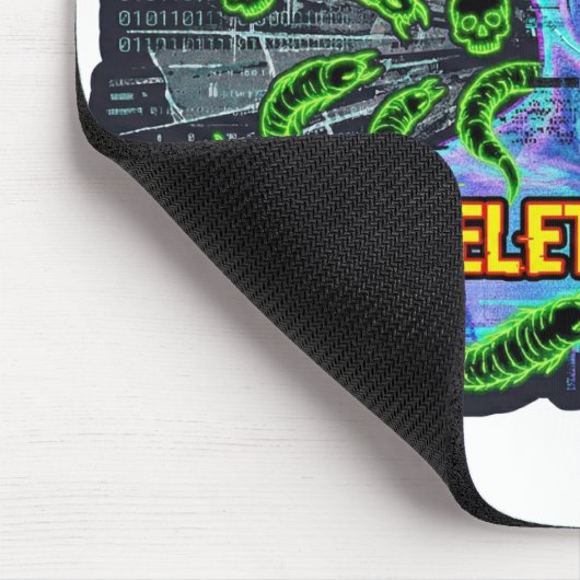 Delete Soul – Cyberpunk Glitch Horror マウスパッド (コーナー)