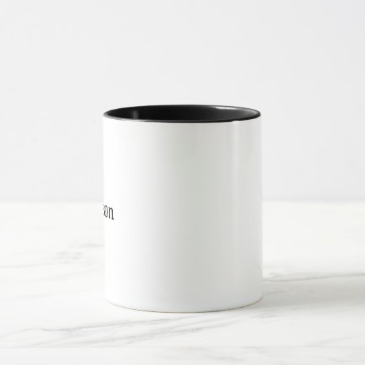 Delete Text Replace Own Design 11 oz コンボ マグカップ (中央)