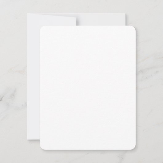 Delete Text Replace Own Design 4.25"x5.5" 角丸 サンキューカード (裏面)