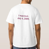 DelewareのBozemanのお茶会を交差させるワシントン州… Tシャツ (裏面)