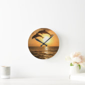 Delfin 3 ラウンド壁時計 (ホーム)