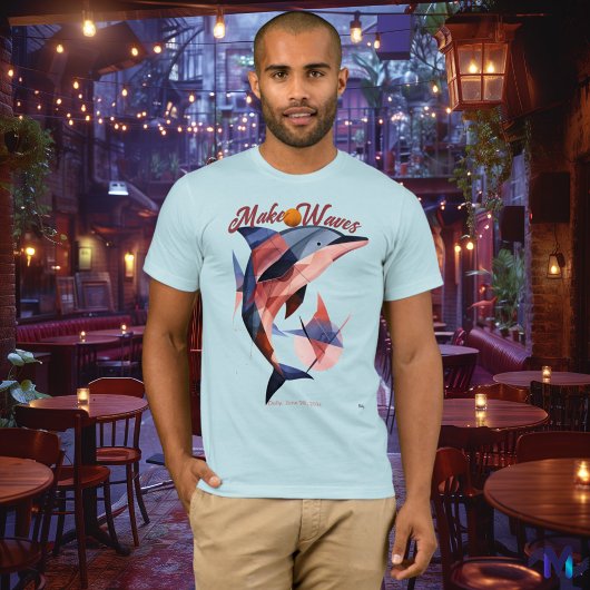 Delfín Abstracto y Moderno Tシャツ