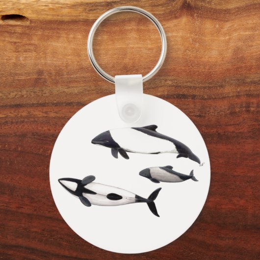 Delfín de Commerson キーホルダー (正面)
