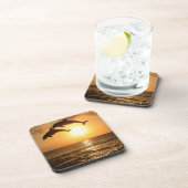 Delfin、Delphin、総体のTuemmlerのハンドウイルカ属 コースター (右側)