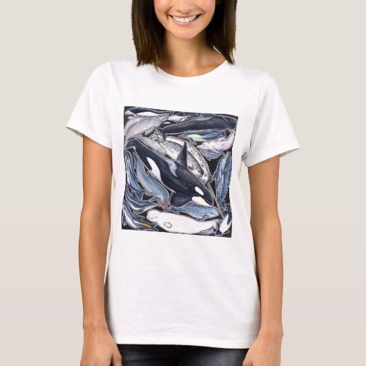 Delfines, orcas, belugas y narvales tシャツ (正面)