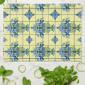 Delftタイルパターン キッチンタオル (折り畳み)