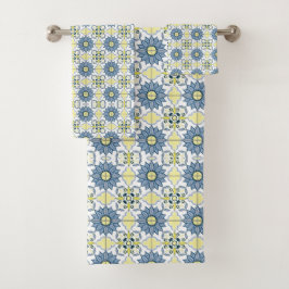 Delftタイルパターン バスタオルセット