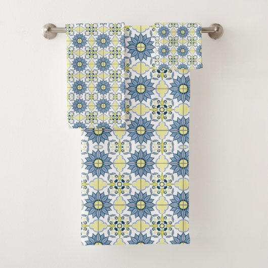 Delftタイルパターン バスタオルセット (インサイチュ)