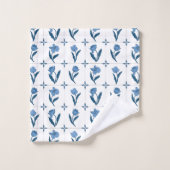 Delftタイルパターン バスタオルセット (ウォッシュタオル)