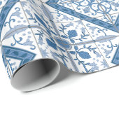 Delftタイルパターン ラッピングペーパー (ロールコーナー)