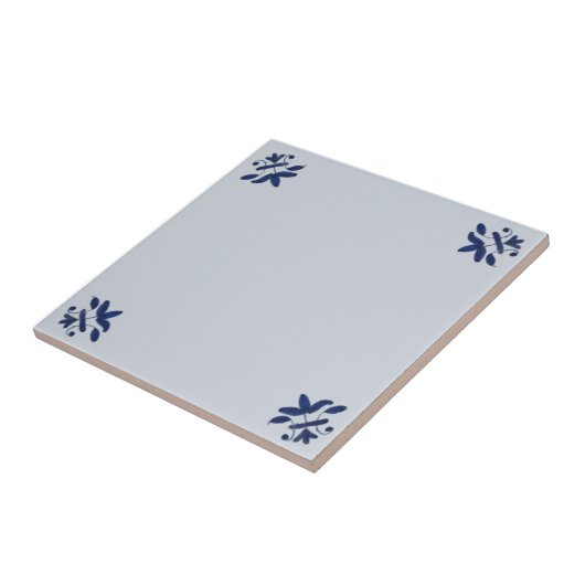 Delft空白の縁どタイルをミックスして他と一致 タイル (側面)