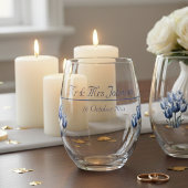 Delft Blueでチューリップをカスタマイズ可能 ステムなしワイングラス