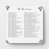 Delft Blueでチューリップをカスタマイズ可能 フォトプラーク (正面)