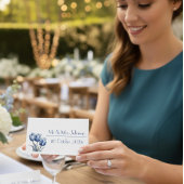 Delft Blueでチューリップをカスタマイズ可能 プレイスカード