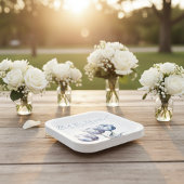 Delft Blueでチューリップをカスタマイズ可能 ペーパープレート